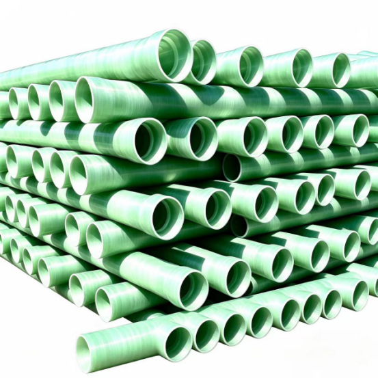 Glass-fiber reinforced sand-filled pipe