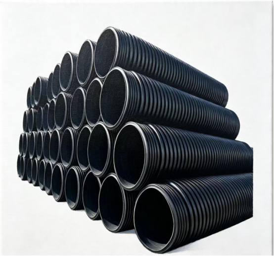 HDPE reinforced spirally wound pipe